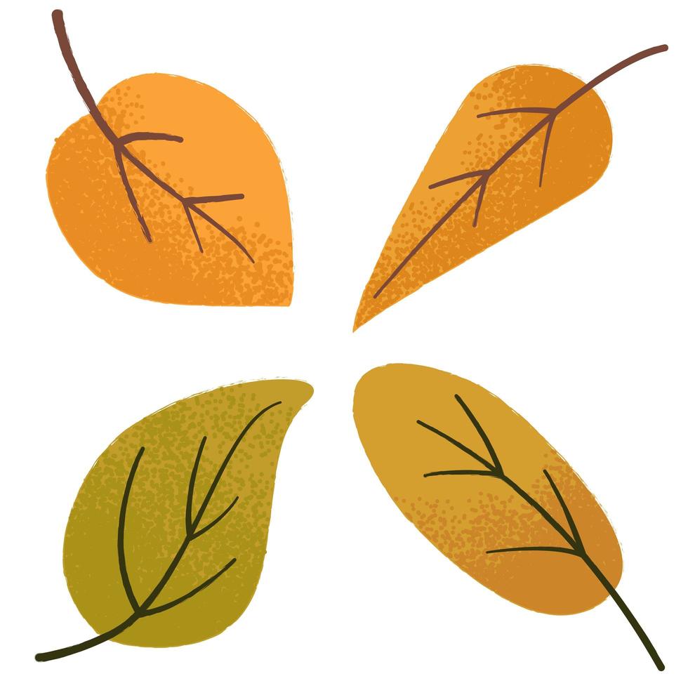 kleurrijke herfstbladeren set vector