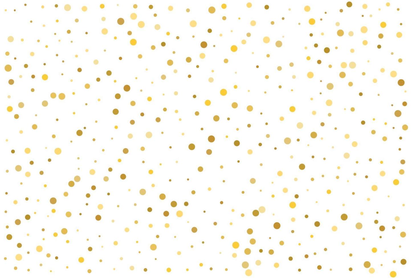 gouden glitter klassieke cirkel confetti achtergrond vector