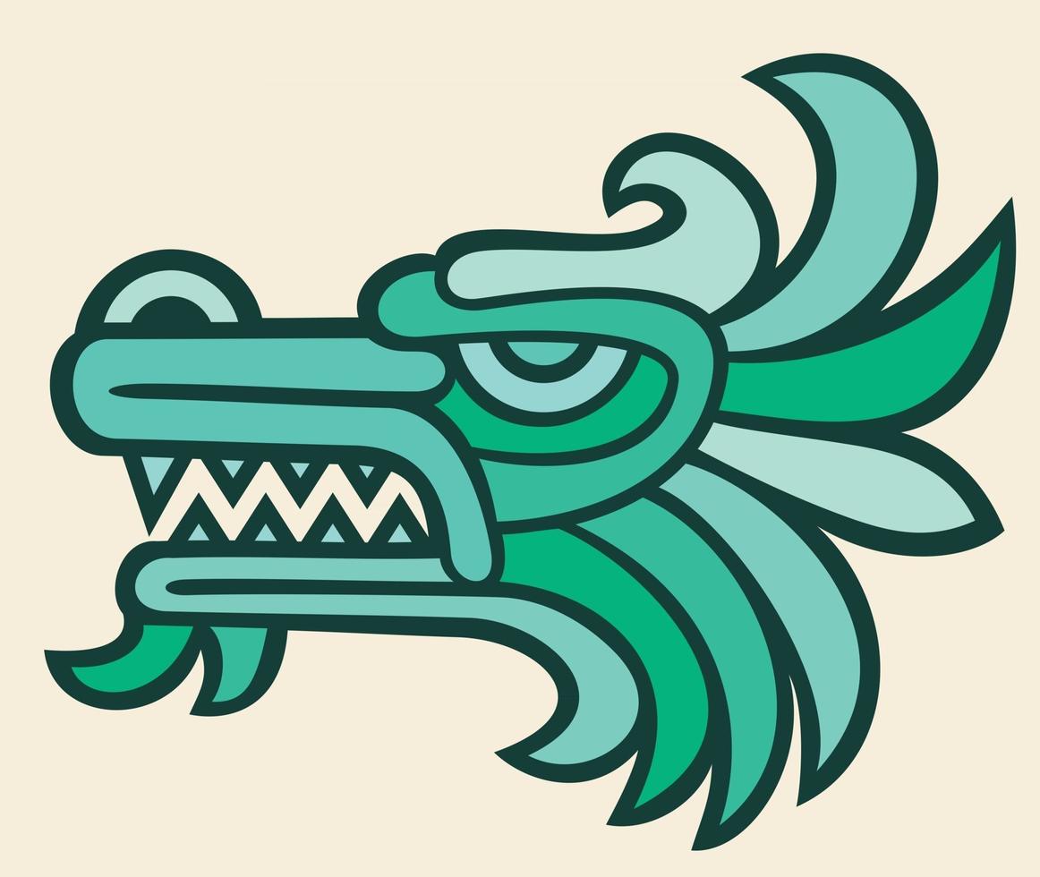 drakenkop ontwerp vector