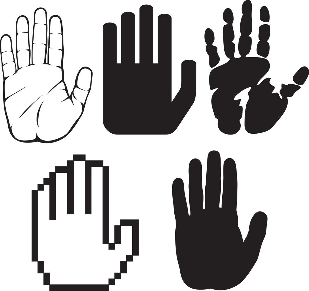 hand collectie set vector