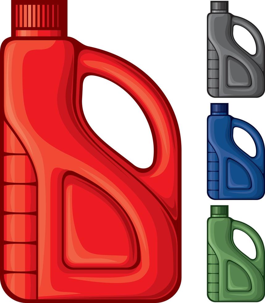 plastic jerrycan benzine vector