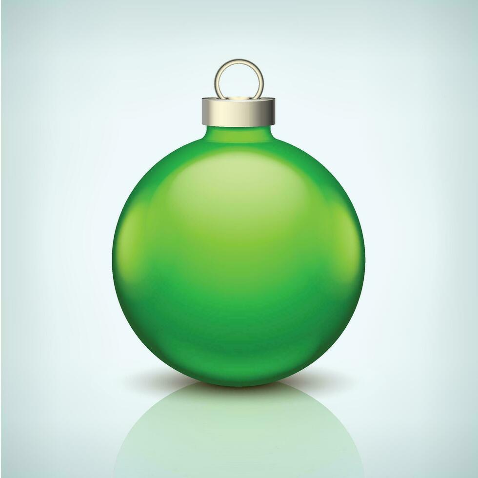 Kerstmis groen bal vector