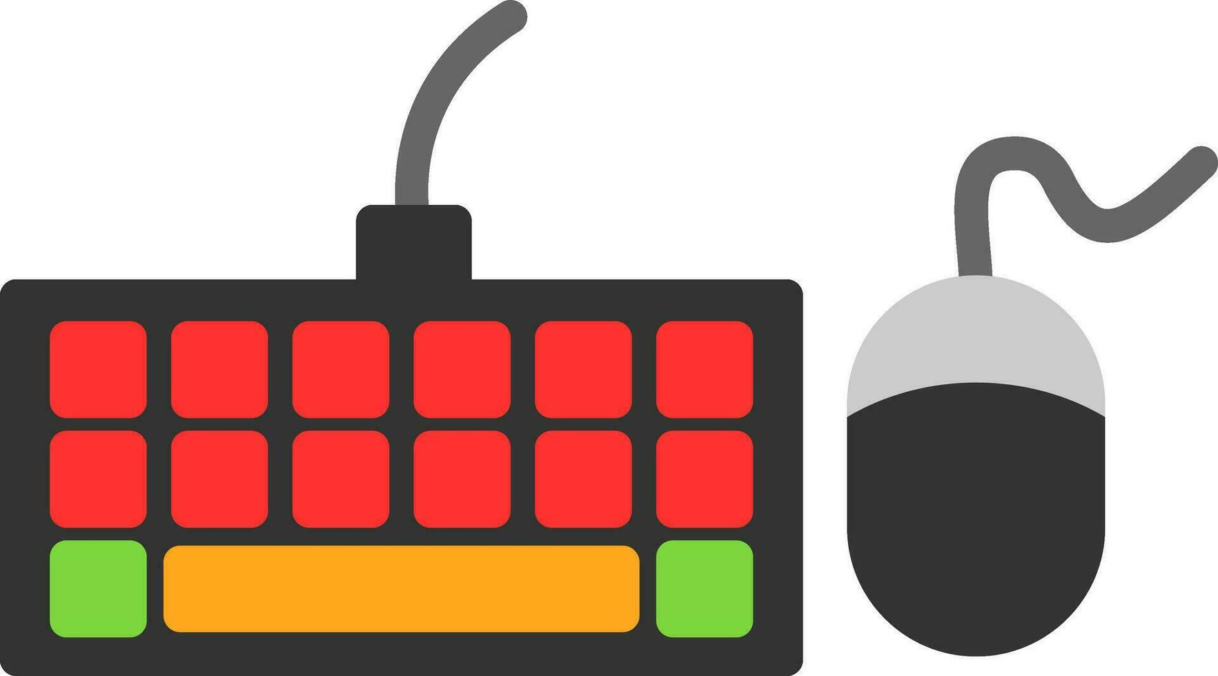 toetsenbord en muis vector icoon ontwerp