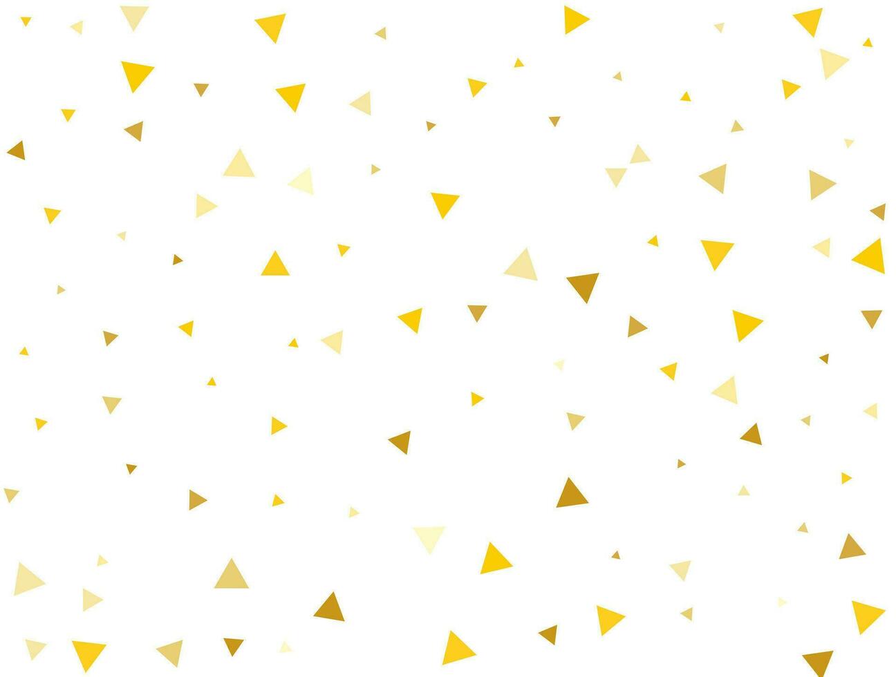 Kerstmis licht gouden driehoeken. confetti viering, vallend gouden abstract decoratie voor feest. vector illustratie