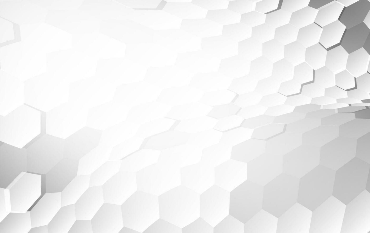 abstract wit achtergrond van reliëf oppervlakte zeshoek, honingraat modern patroon concept, creatief licht en schaduw stijl. meetkundig maas minimaal schoon helling kleur voor wallpaper.vector illustratie vector