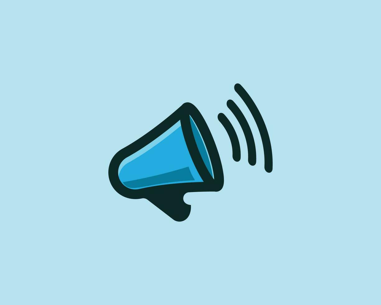 modern megafoon icoon. spreker toespraak logo. vector