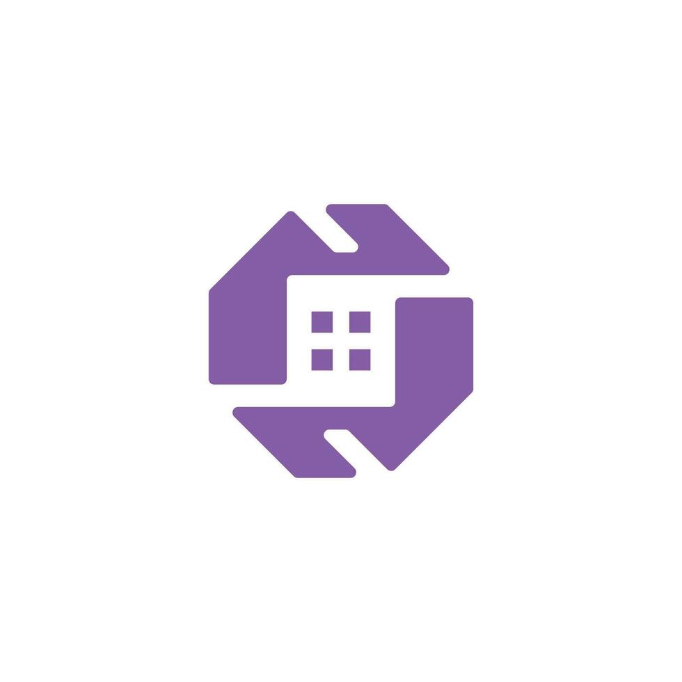 brief s huis logo. eerste s achthoekig logo. vector