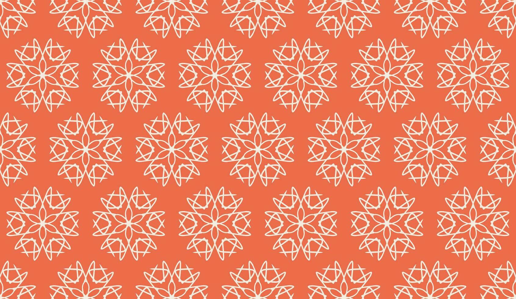 abstract luxe elegant wit en perzik oranje bloemen naadloos patroon vector