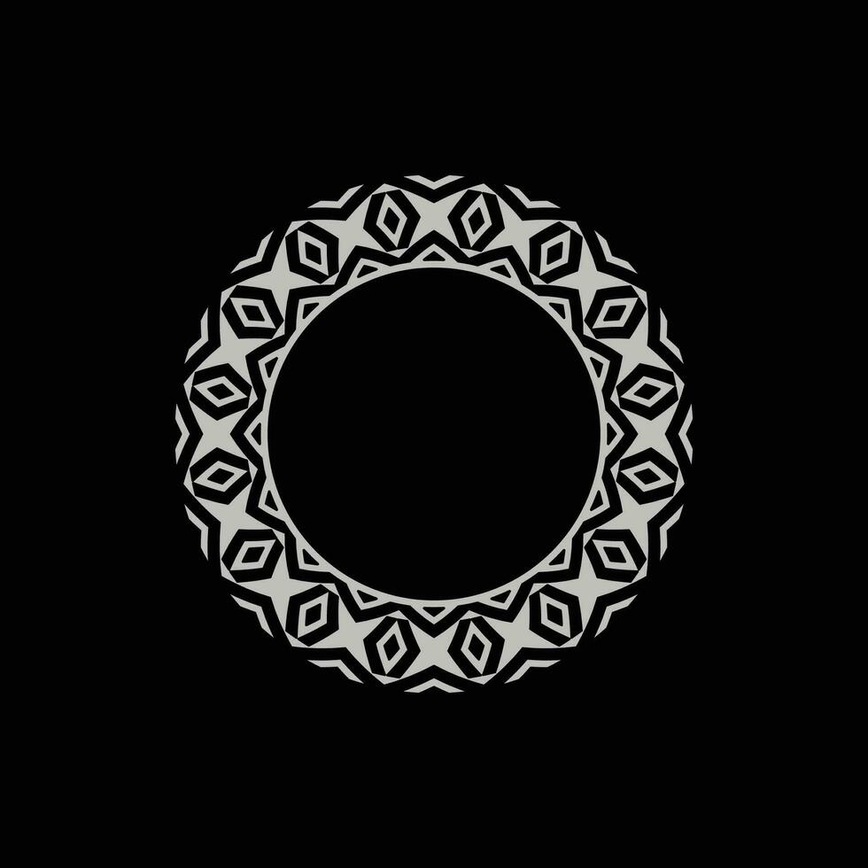 abstract kunst decoratief cirkel sier- patroon kader vector