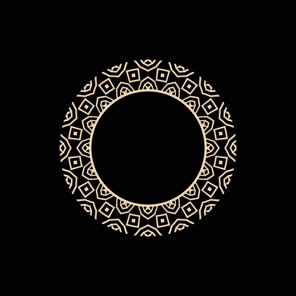 abstract kunst decoratief cirkel sier- patroon kader vector