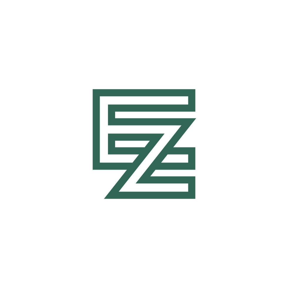 brief ez of ze logo vector