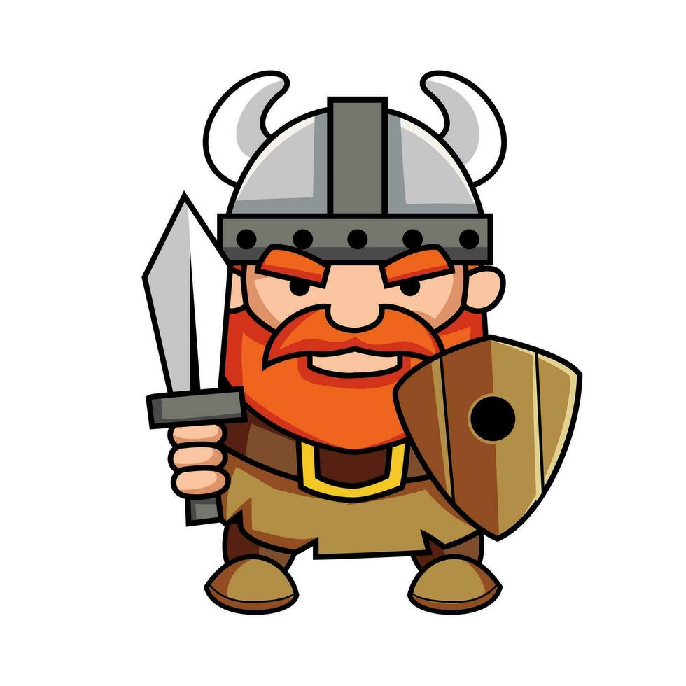 eenvoudig rgbviking logo illustratie, geschikt voor het drukken en andere toepassingen. vector