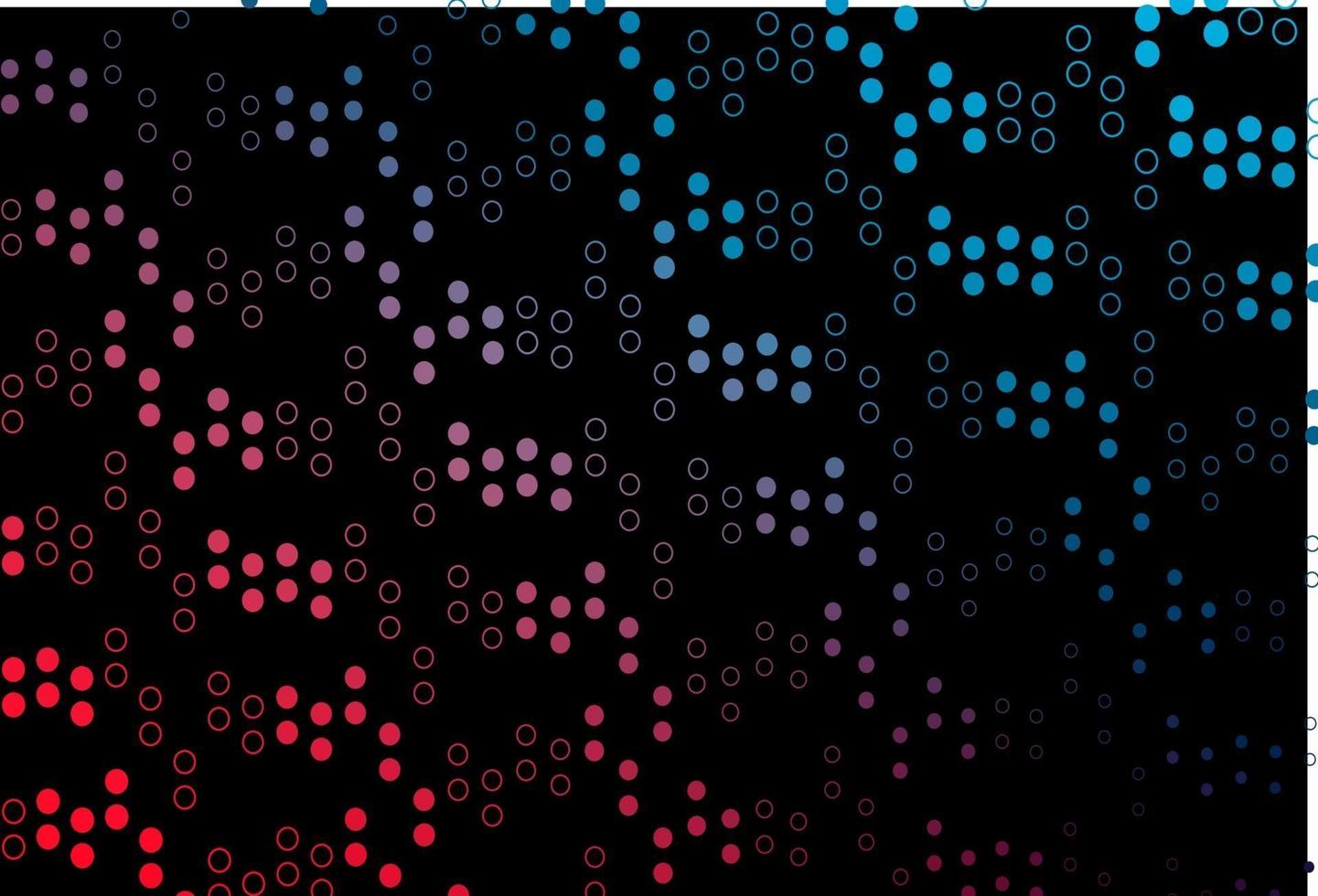 donkerblauwe, rode vectorlay-out met cirkelvormen. vector