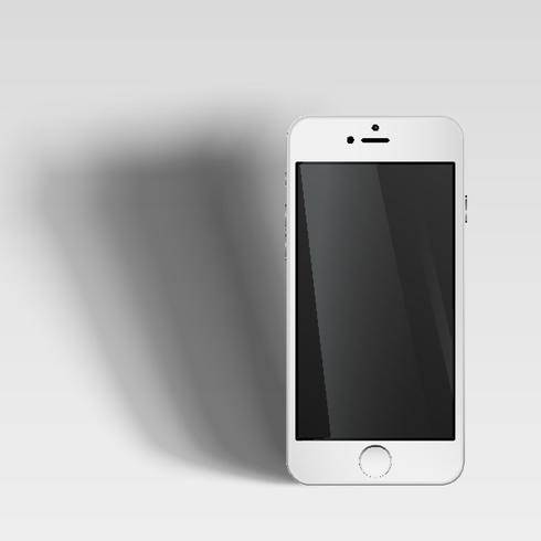 Realistische smartphone, vectorillustratie vector