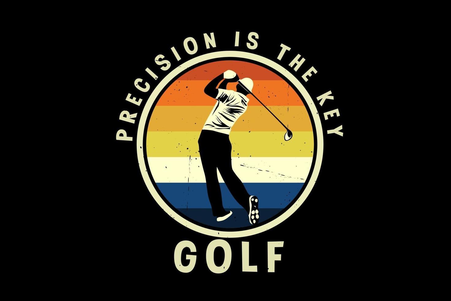 golf precisie silhouet ontwerp vector