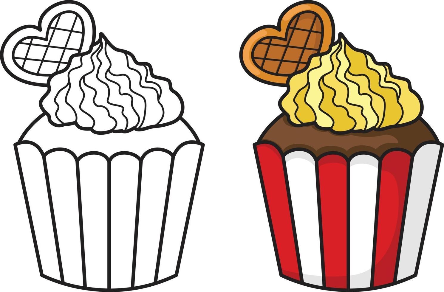 twee cupcake vector