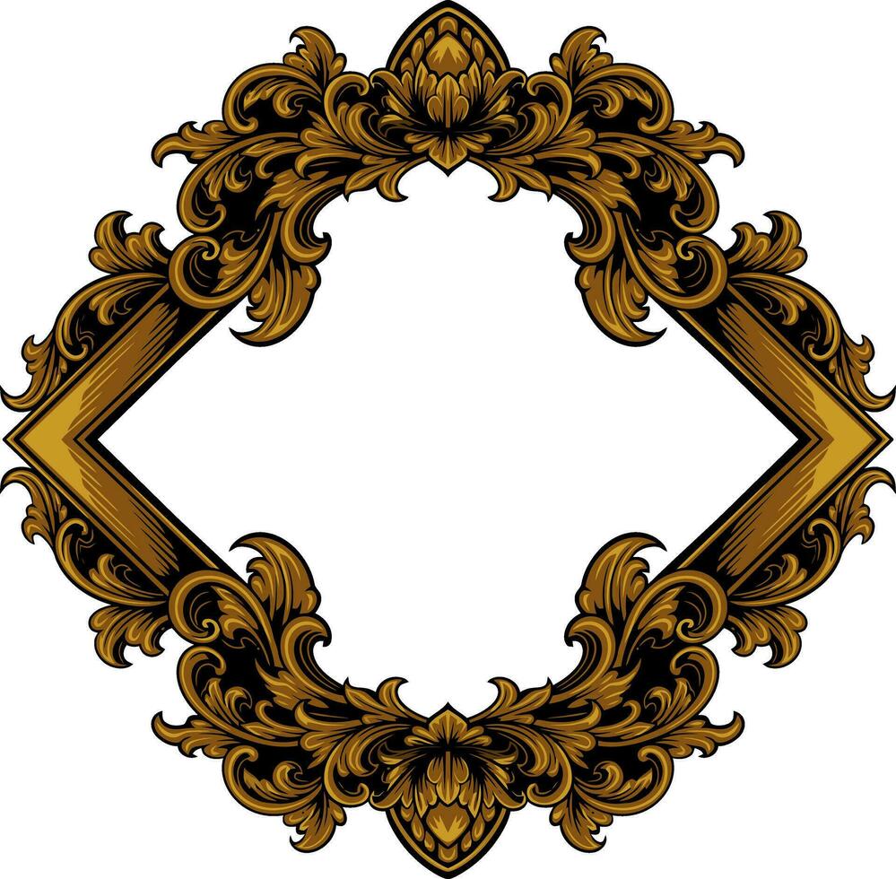 kader ornament wijnoogst klassiek element decoratie vector