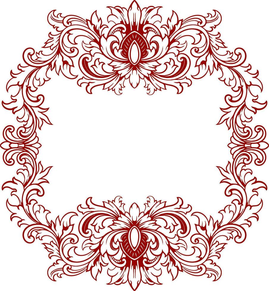 kader ornament wijnoogst klassiek element decoratie vector