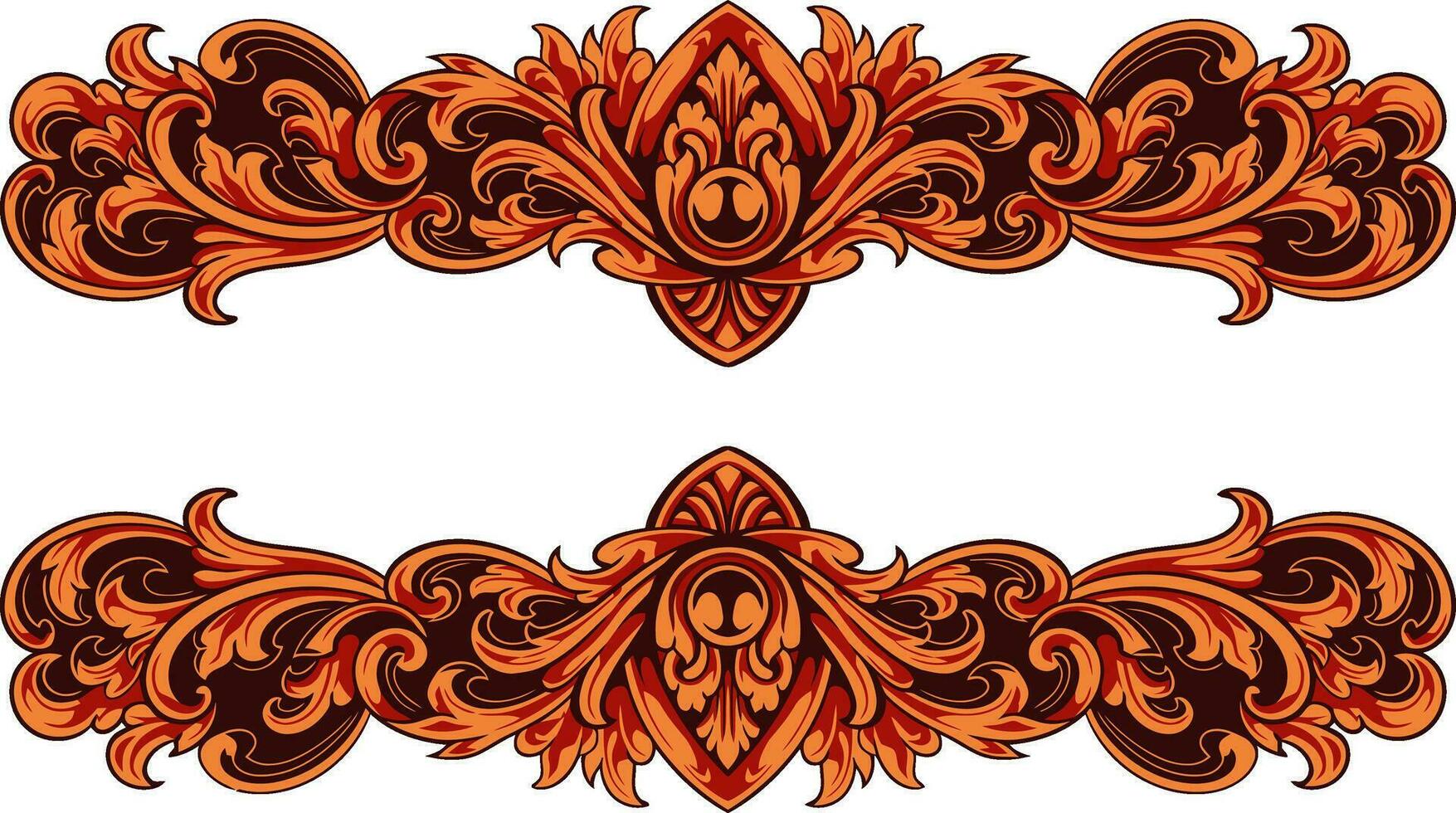 kader ornament wijnoogst klassiek element decoratie vector