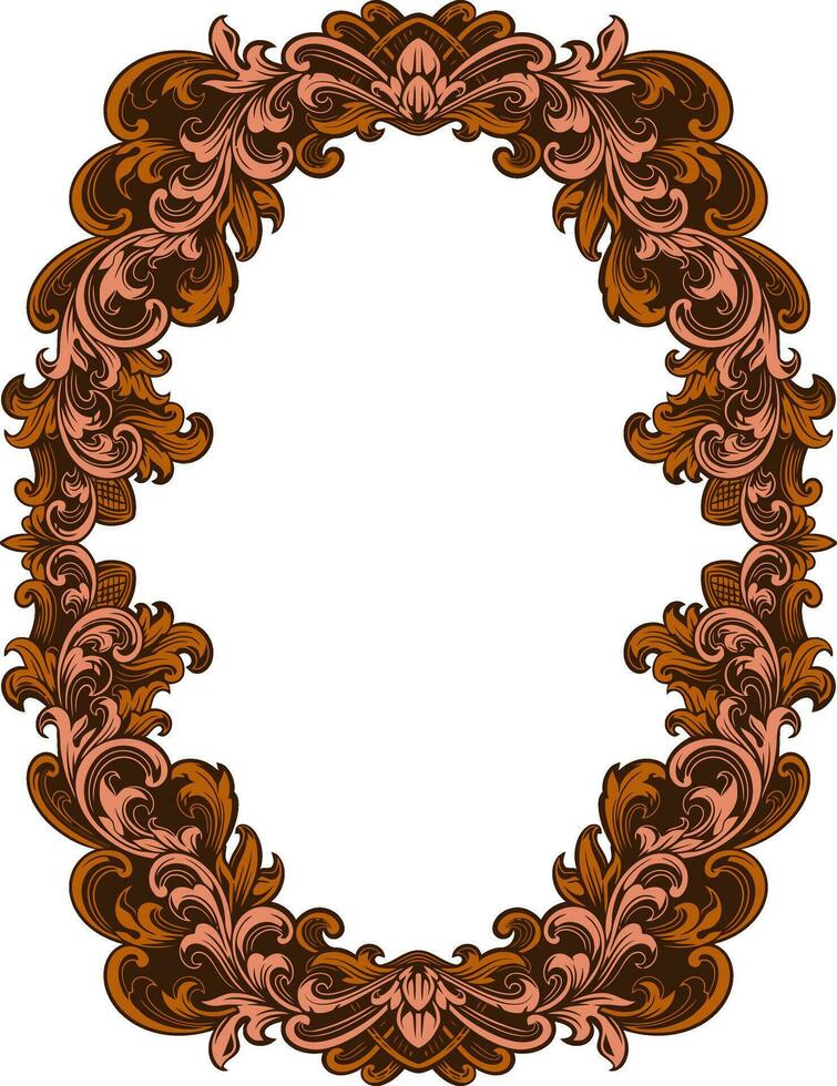 kader ornament wijnoogst klassiek element decoratie vector