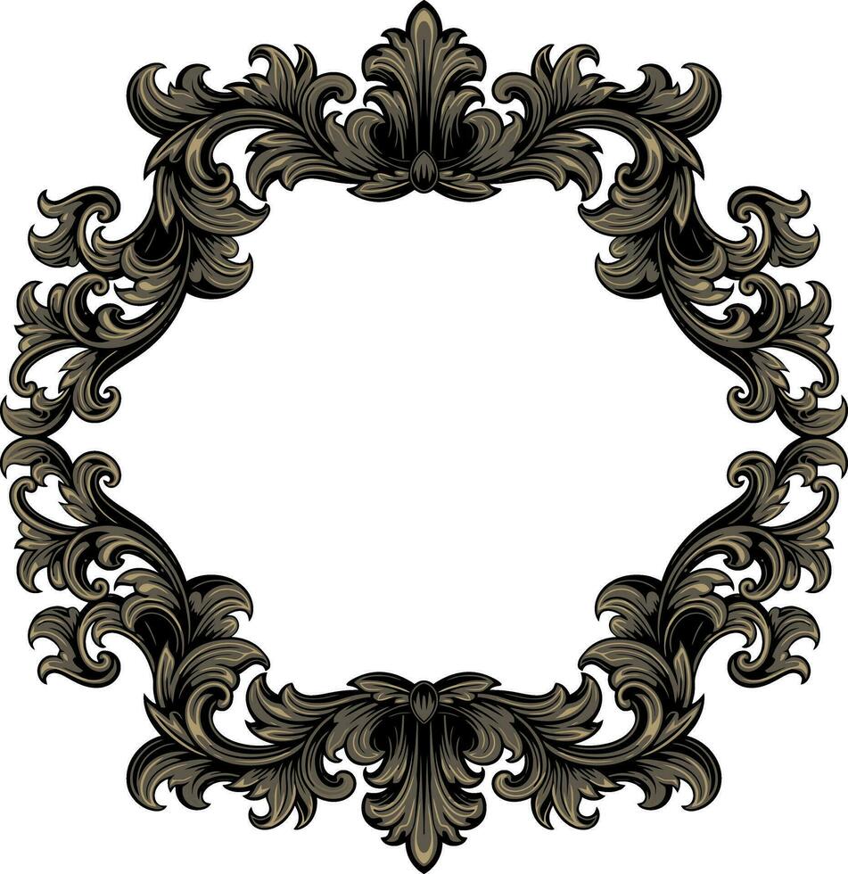 kader ornament wijnoogst klassiek element decoratie vector