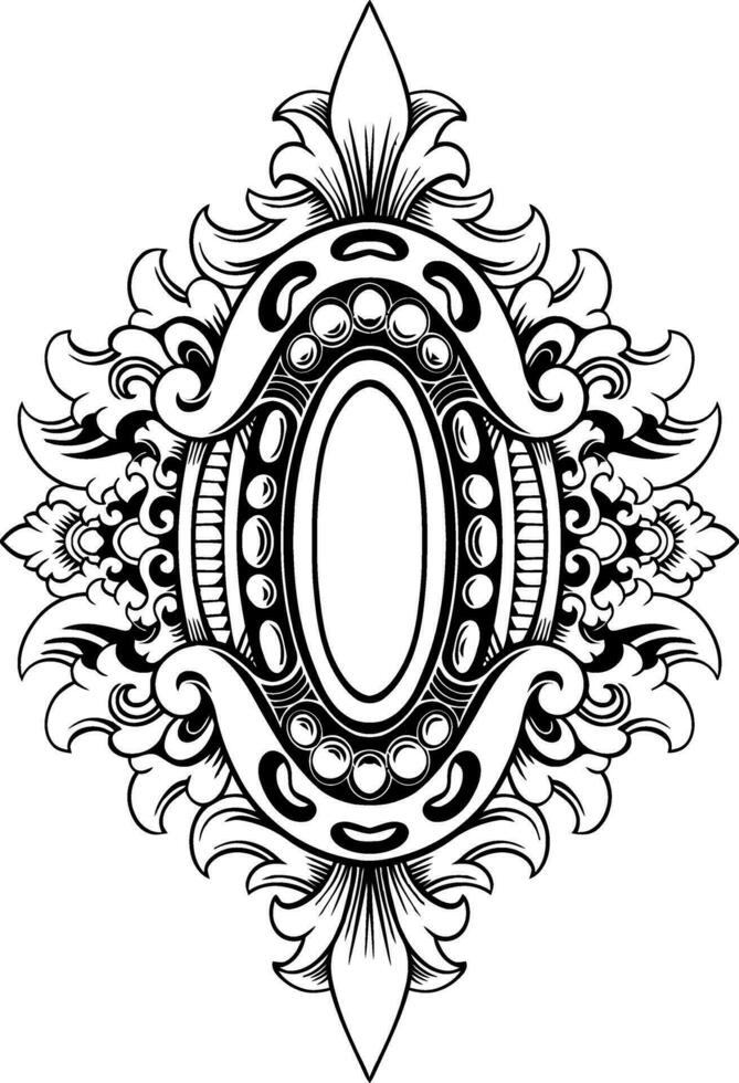 kader ornament wijnoogst klassiek element decoratie vector