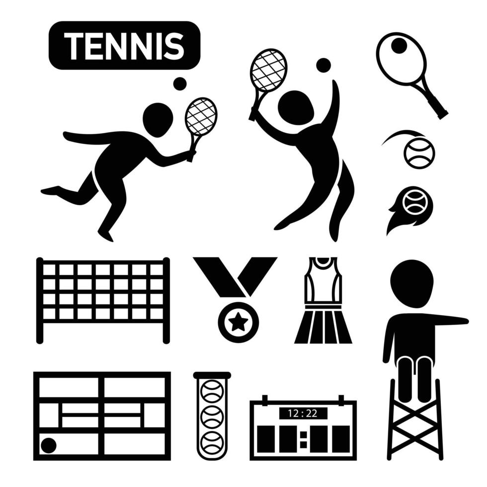 geïsoleerde tennis icoon vector