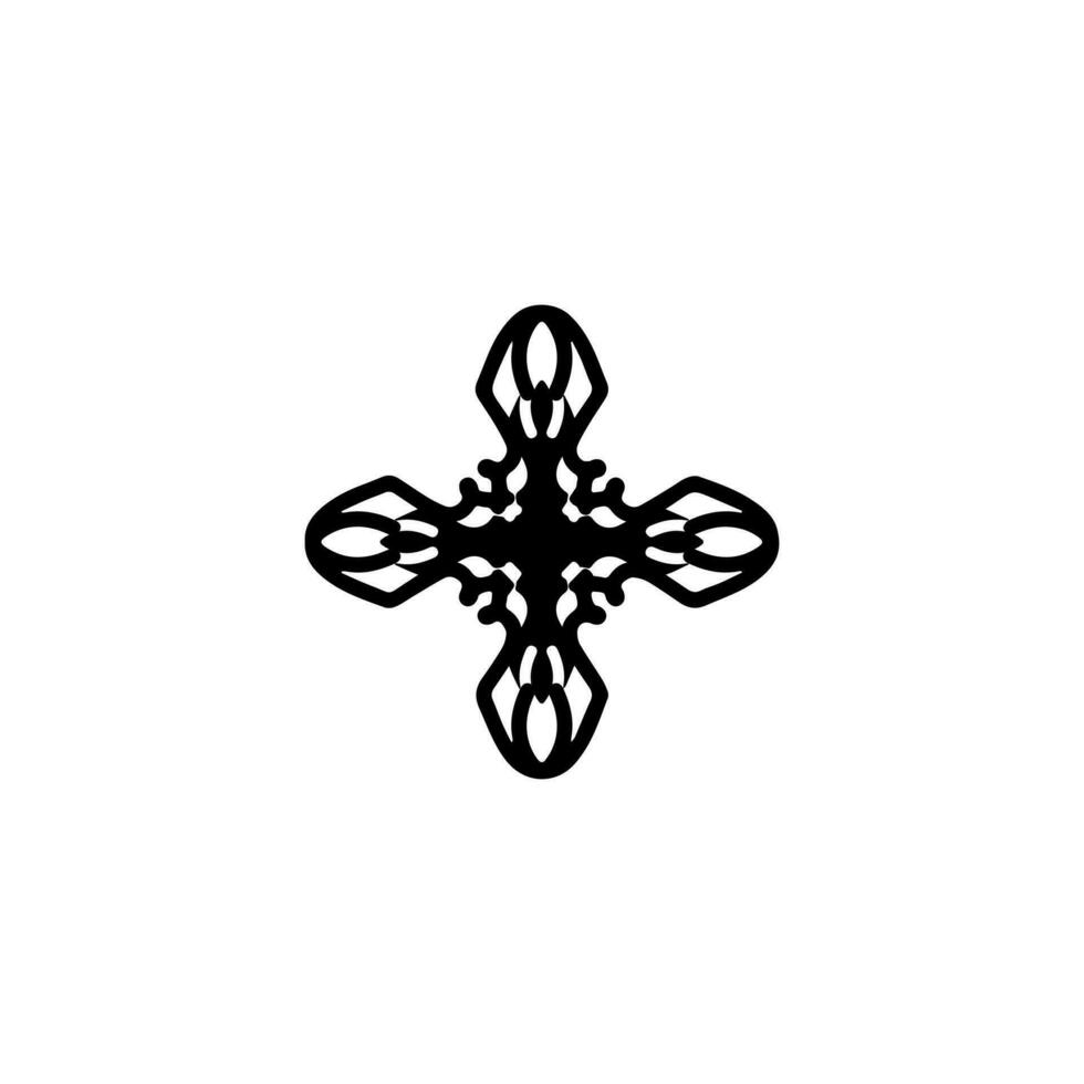 logo ontwerp met ornament concept vector
