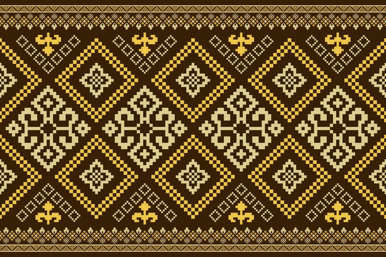 natuur jaargangen kruis steek traditioneel etnisch patroon paisley bloem ikat achtergrond abstract aztec Afrikaanse Indonesisch Indisch naadloos patroon voor kleding stof afdrukken kleding jurk tapijt gordijnen en sarong vector