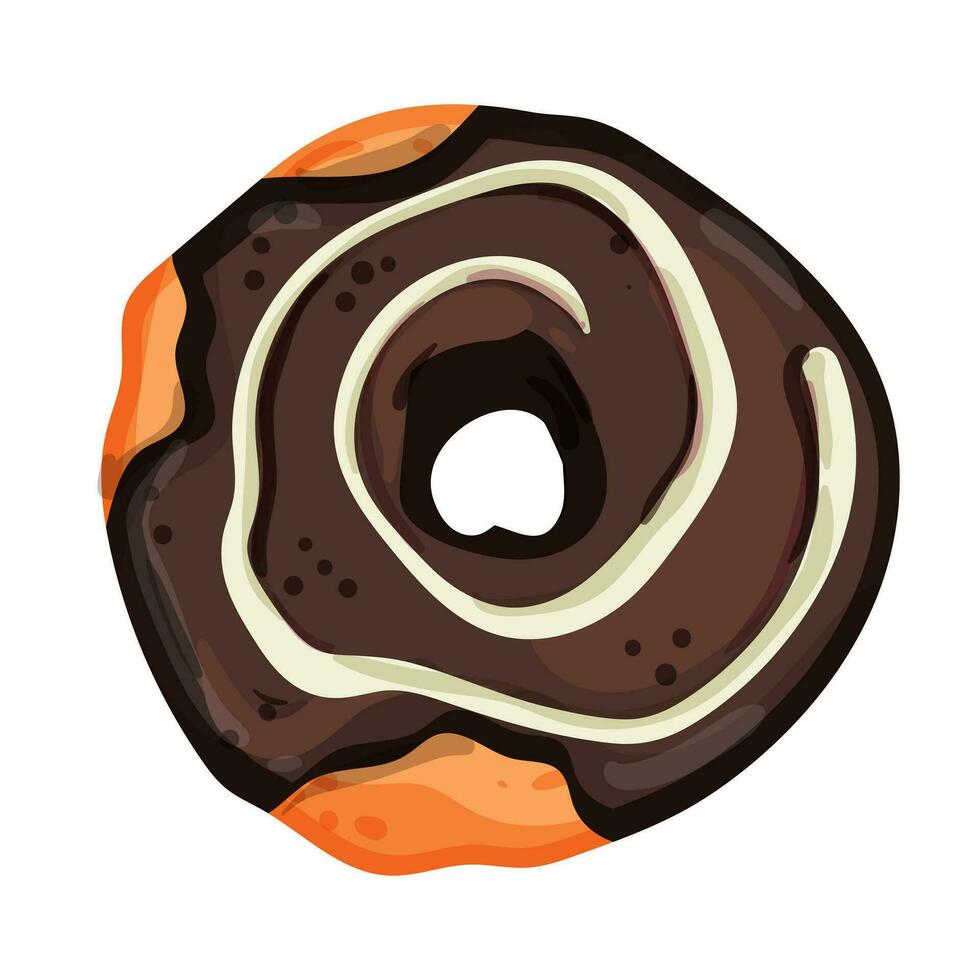 vector illustratie van helder en smakelijk donut