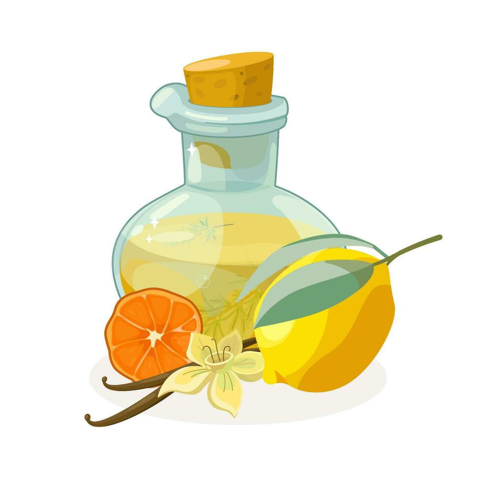 illustratie van aroma en spa accessoires vector