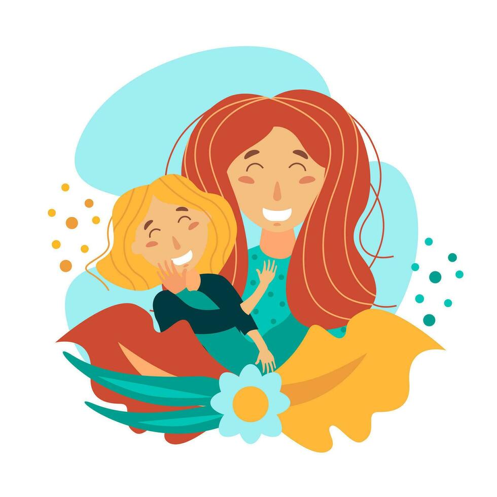 vector illustratie van gelukkig familie