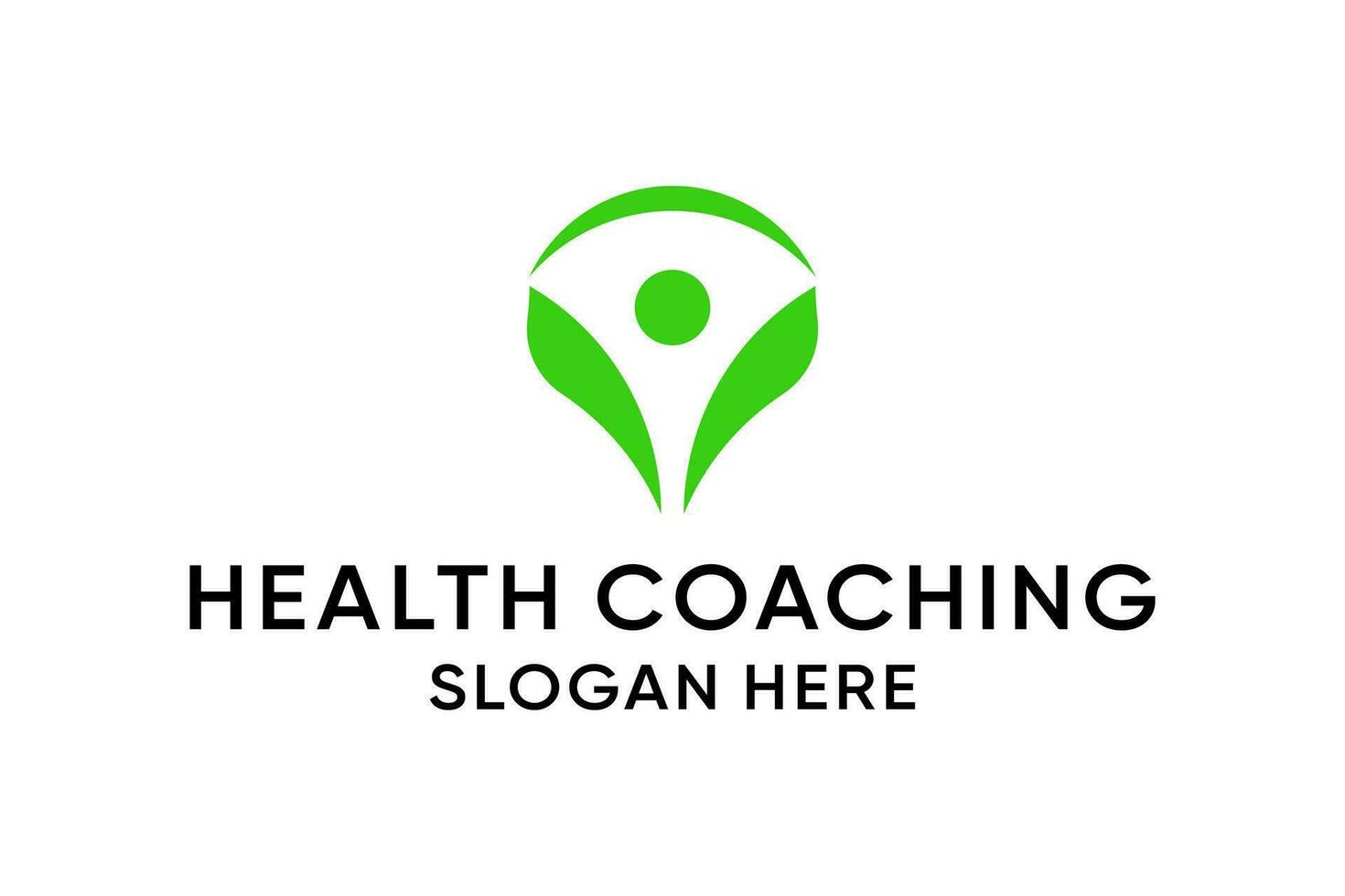 Gezondheid trainer logo vector
