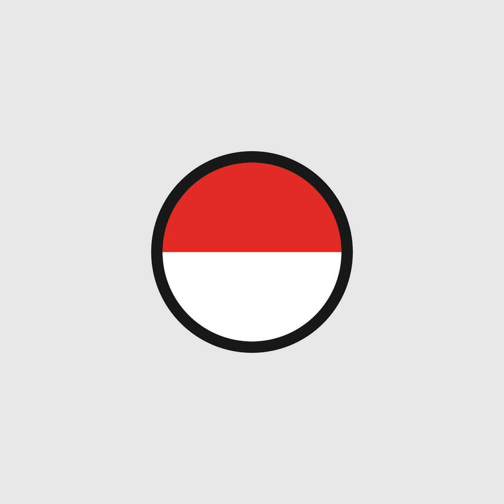 indonesië vlag icoon vector