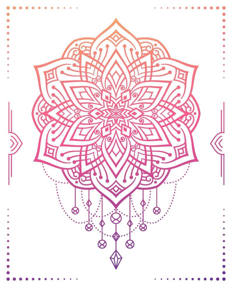 schoonheid mandala ontwerp vector