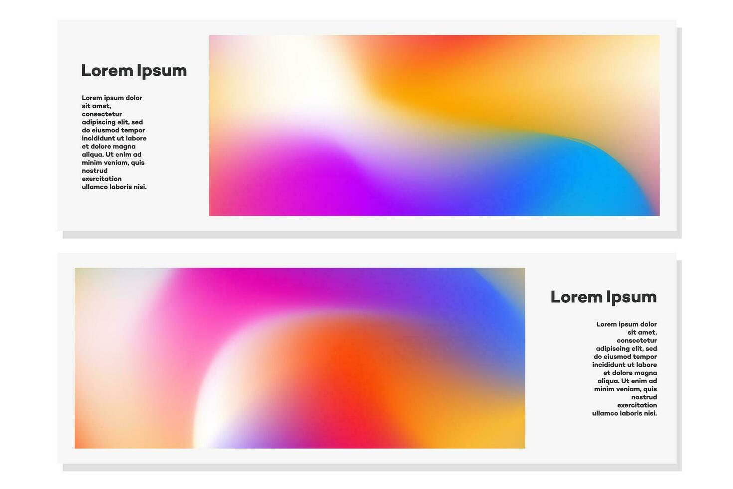 folder reeks vloeistof kleurrijk helling stijl vector