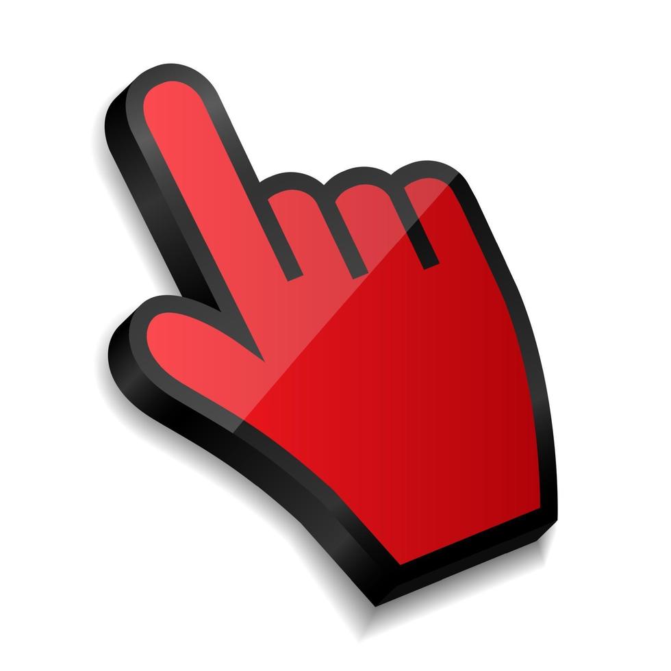 muis hand cursor vectorillustratie vector