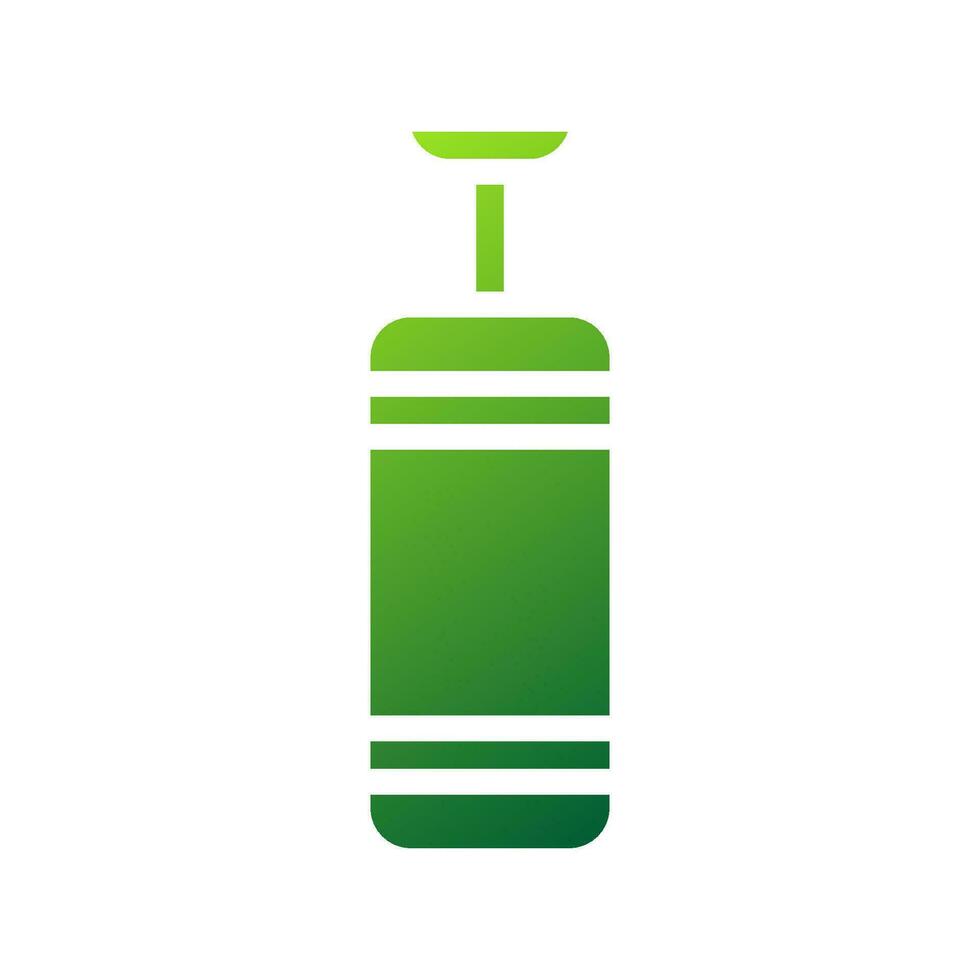 ponsen zak icoon solide helling groen sport symbool illustratie. vector