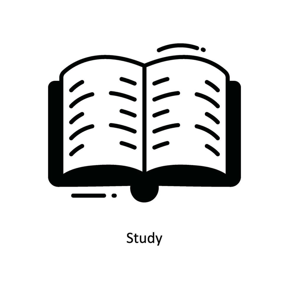 studie tekening icoon ontwerp illustratie. school- en studie symbool Aan wit achtergrond eps 10 het dossier vector