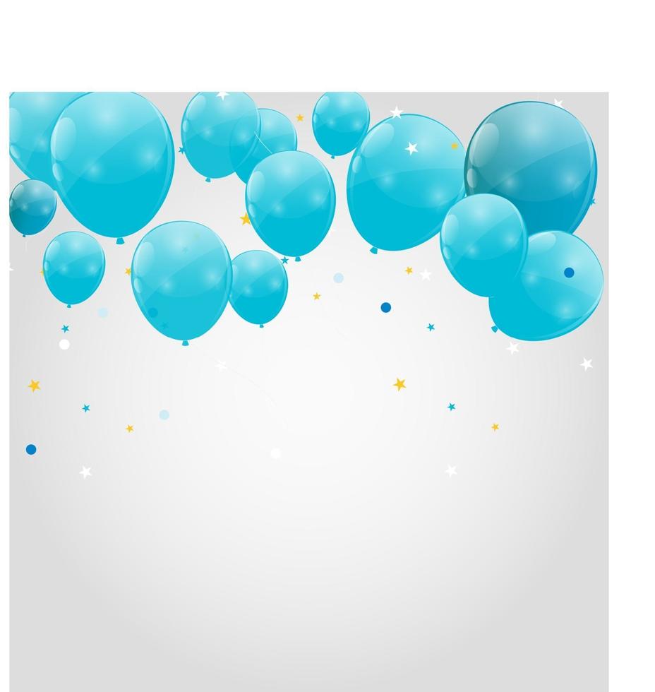 kleur glanzend ballonnen achtergrond vectorillustratie vector