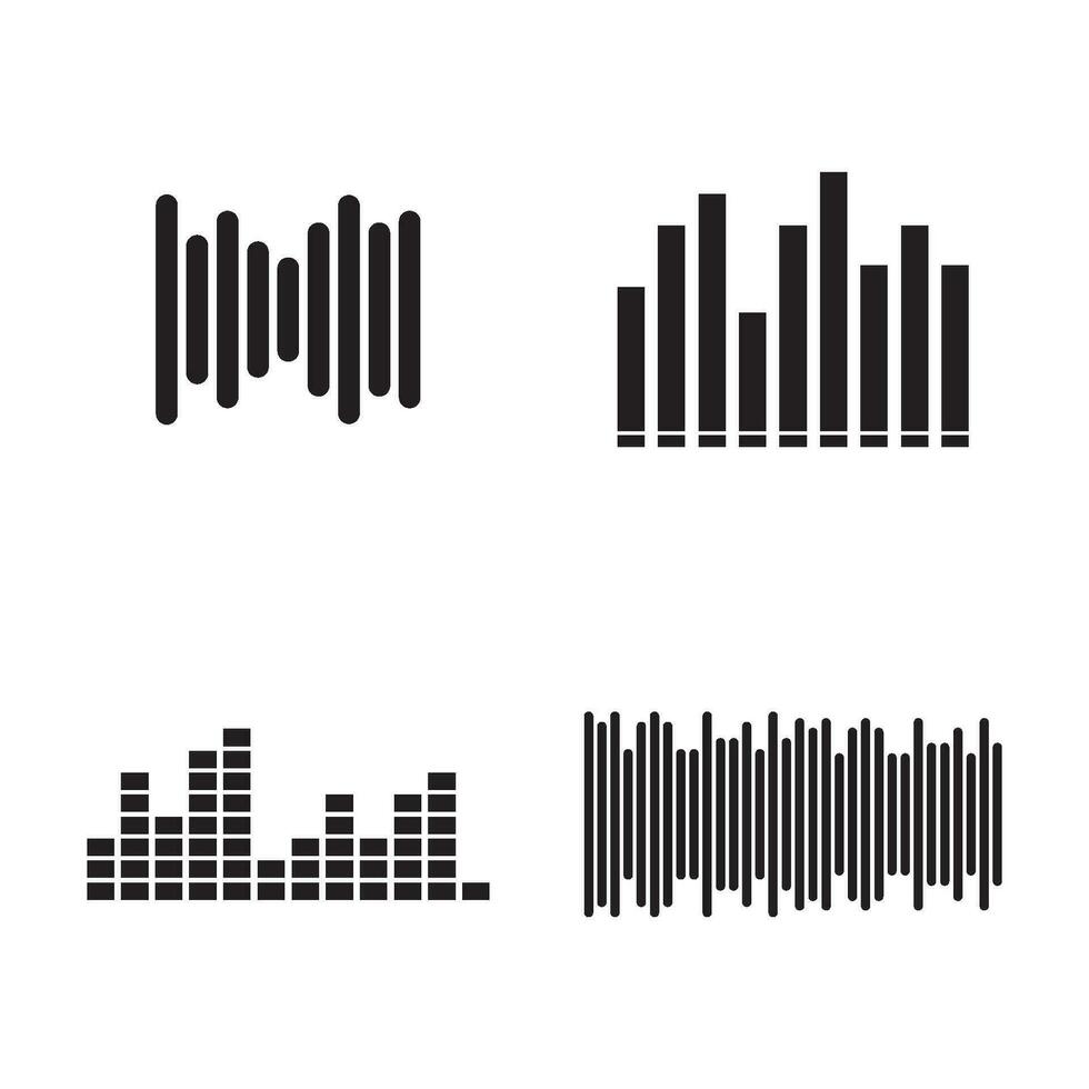 muziek- equalizer icoon vector