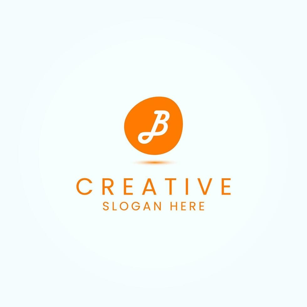 eerste brief b logo ontwerp vector illustraties