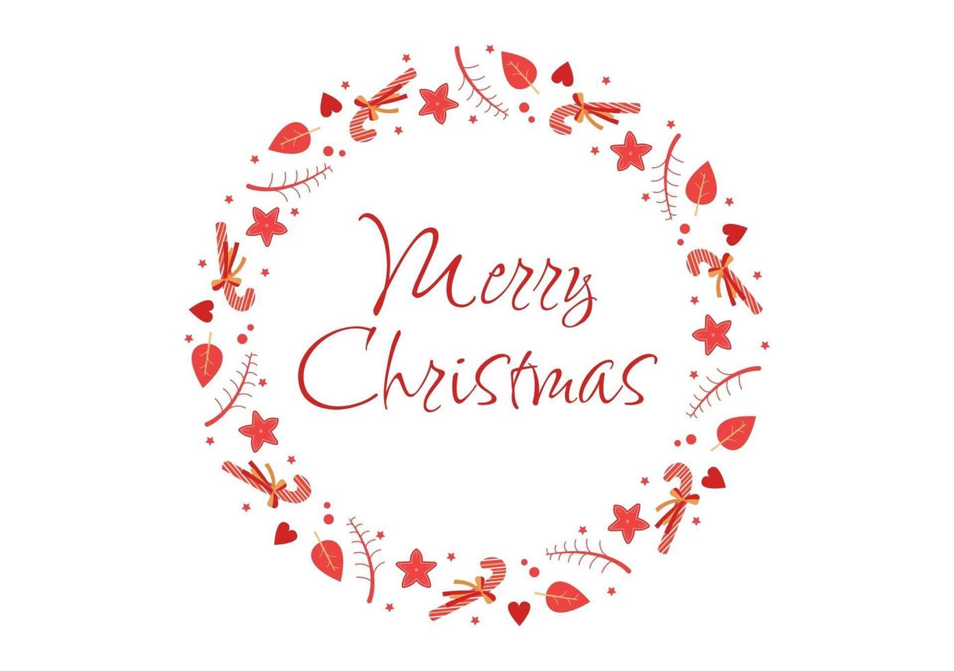 merry christmas wenskaart achtergrond vectorillustratie vector