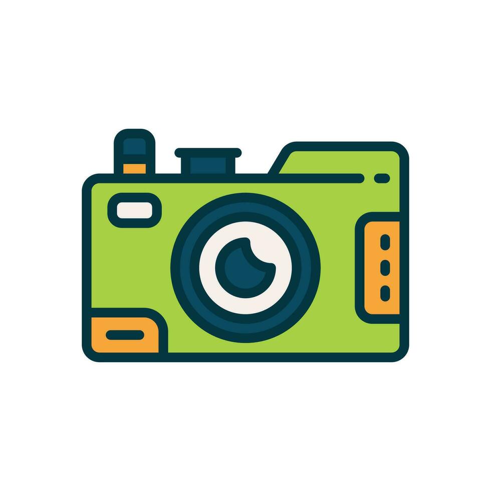 camera gevulde kleur icoon. vector icoon voor uw website, mobiel, presentatie, en logo ontwerp.