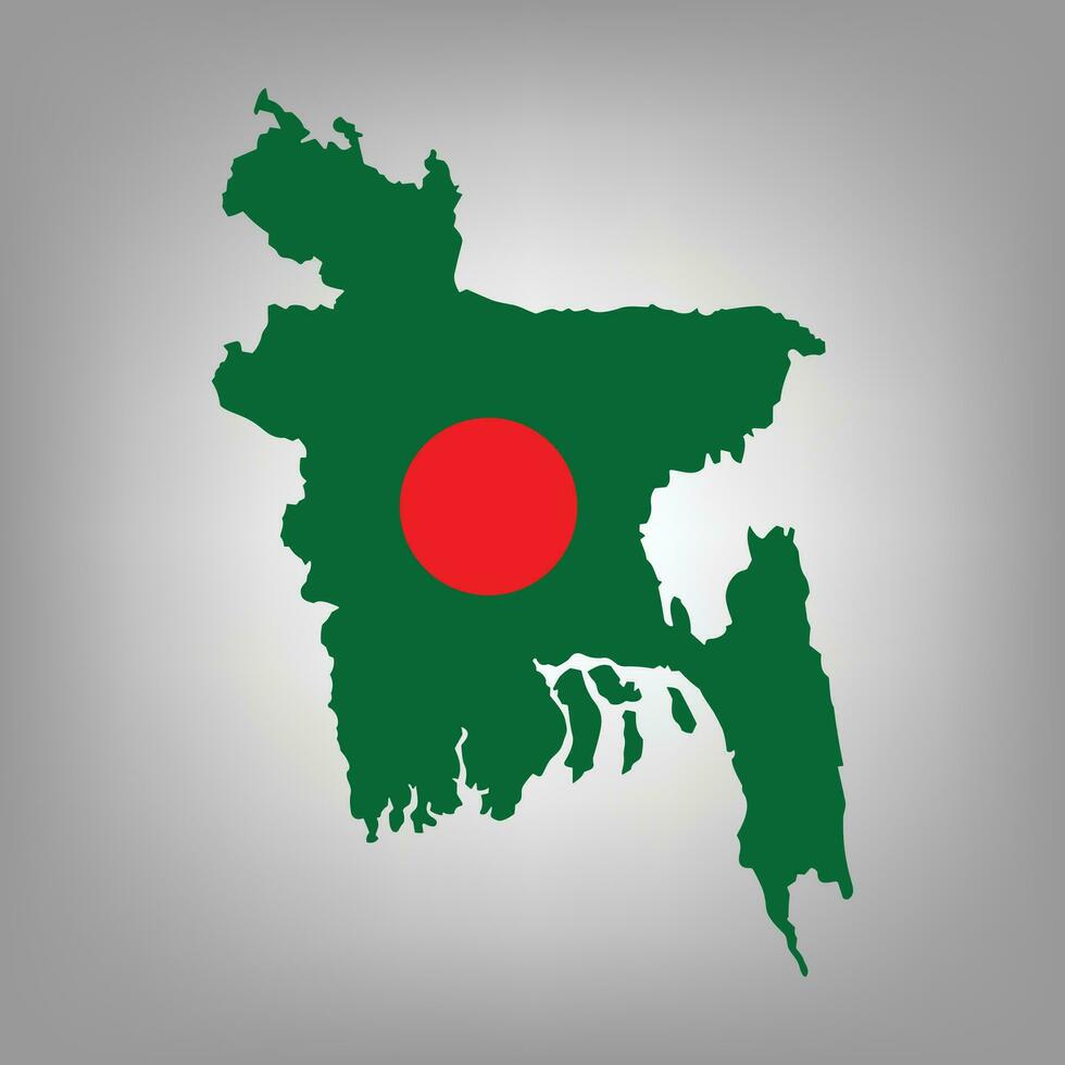 bangladesh vlag kaart vector ontwerp