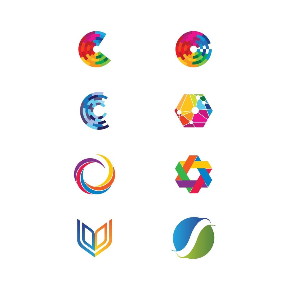 abstracte logo afbeeldingen illustratie vector