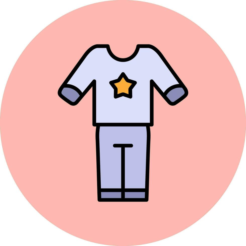 pijama vector icoon