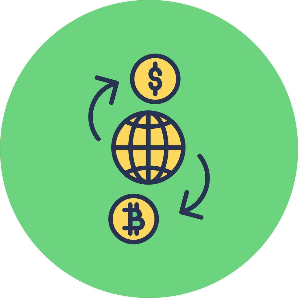 valuta wisselen vector pictogram