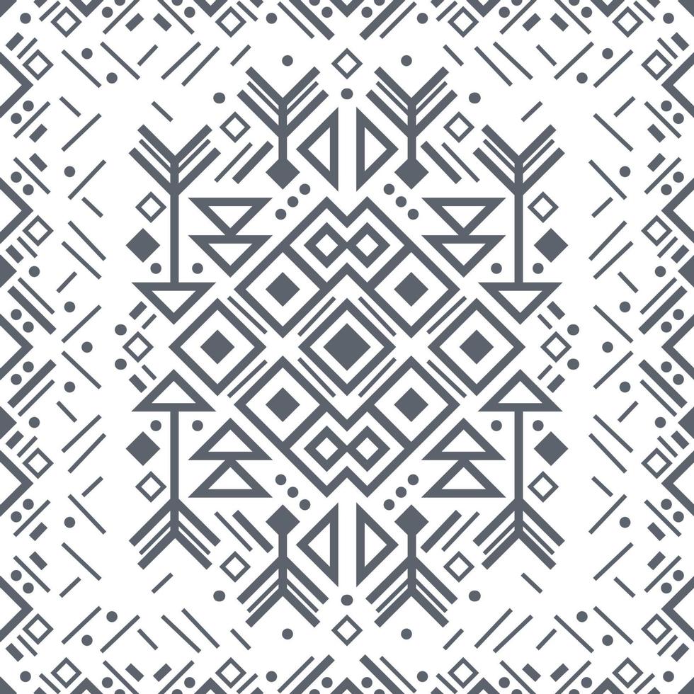 navajo zwart-wit naadloze patronen vector