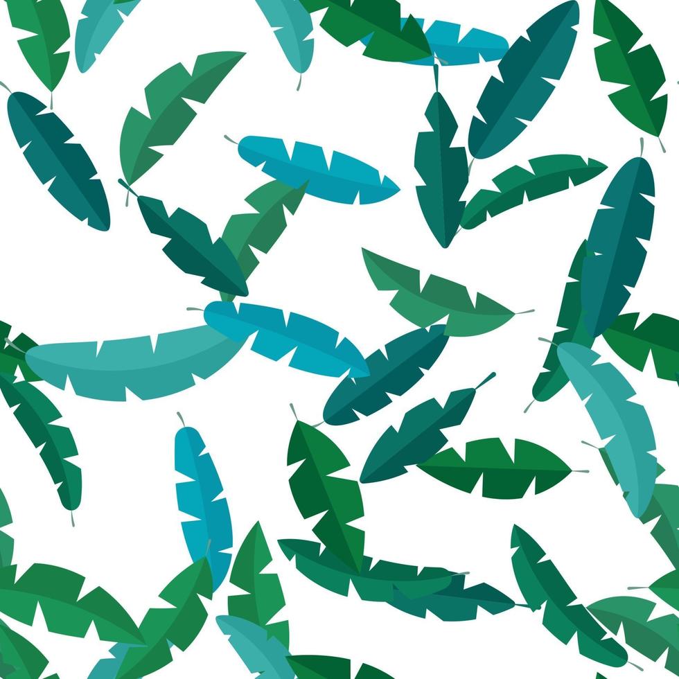 eenvoudige tropische bladeren naadloze patroon achtergrond. vector